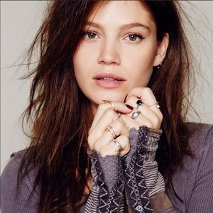 We the Free Kyoto Cuff Thermals M green + purple